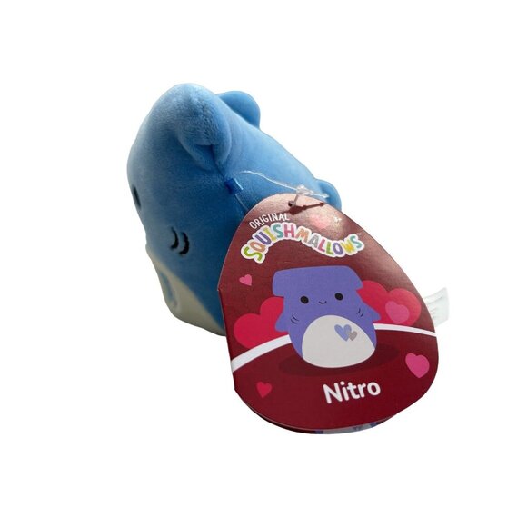 Nitro the Hammerhead Shark 4.5" Valentines Day Squishmallow Sealife Plush NWT - Picture 3 of 7